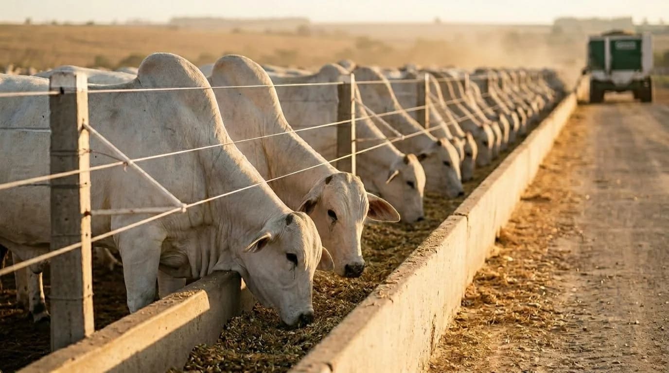 Confinamento Inteligente: Por Que a Nutrição é 90% do Custo (e Como o Nelore se Beneficia)